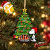 Snoopy Peanuts x Miami Dolphins Christmas Ornament Xmas Tree Decorations
