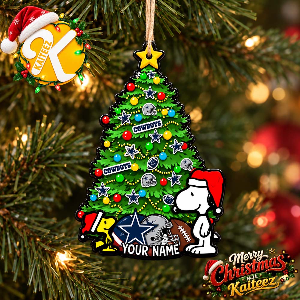 Snoopy Peanuts x Dallas Cowboys Custom Christmas Ornament Xmas Tree Decorations Snoopy Peanuts x Dallas Cowboys Custom Christmas Ornament Xmas Tree Decorations