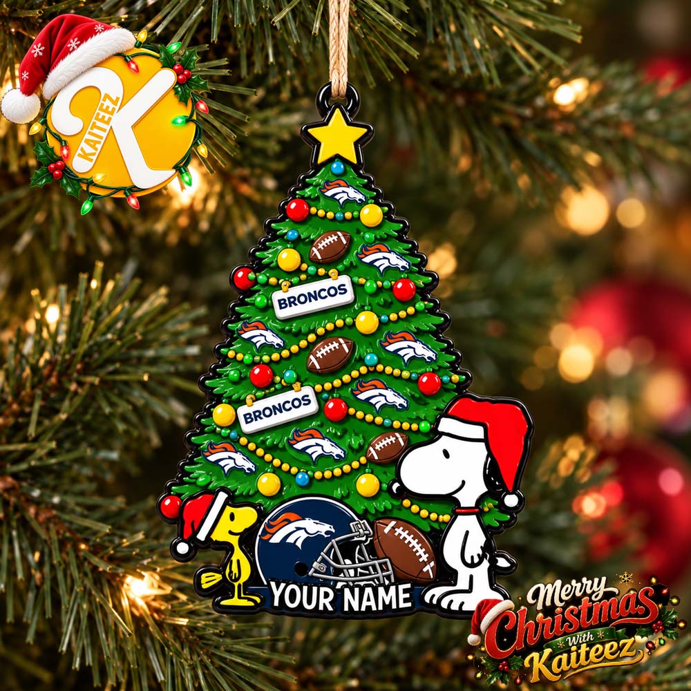 Snoopy Peanuts x Denver Broncos Custom Christmas Ornament Xmas Tree Decorations Snoopy Peanuts x Denver Broncos Custom Christmas Ornament Xmas Tree Decorations