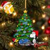 Snoopy Peanuts x Detroit Lions Custom Christmas Ornament Xmas Tree Decorations