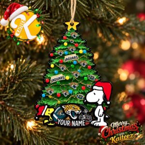 Snoopy Peanuts x Jacksonville Jaguars Christmas Ornament Xmas Tree Decorations