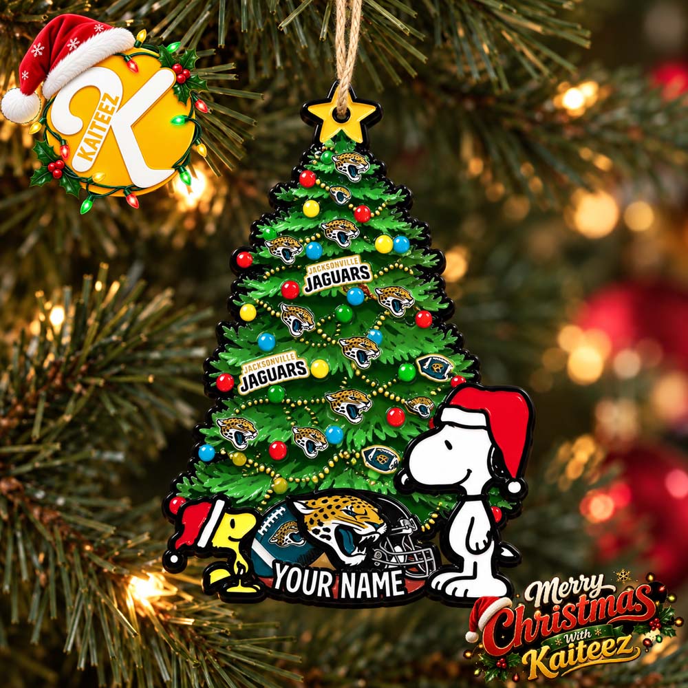 Snoopy Peanuts x Jacksonville Jaguars Christmas Ornament Xmas Tree Decorations Snoopy Peanuts x Jacksonville Jaguars Christmas Ornament Xmas Tree Decorations