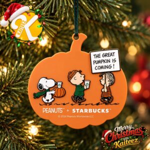 Snoopy x Starbucks The Great Pumpkin Is Coming Christmas Ornament