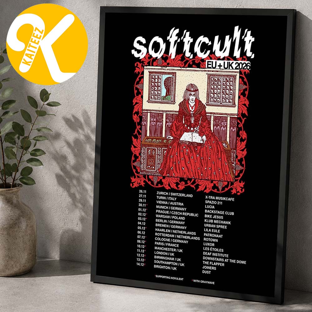 Softcult EU UK Tour 2026 Tour Dates Home Decor Poster Canvas Softcult EU UK Tour 2026 Tour Dates Home Decor Poster Canvas