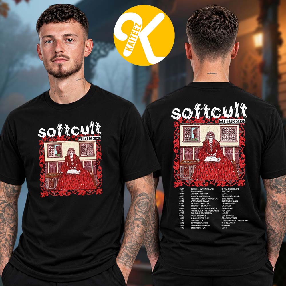 Softcult EU UK Tour 2026 Tour Dates Two Sided Unisex T-Shirt Softcult EU UK Tour 2026 Tour Dates Two Sided Unisex T-Shirt