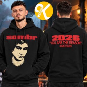 Sombr Merch You Are The Reason North America Tour 2026 Photo Unisex Hoodie