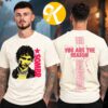 Sombr Merch You Are The Reason North America Tour 2026 Pink 77 Two Sided Unisex T-Shirt