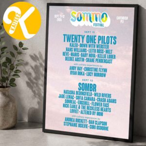 Sommo Music Festival 2026 Cavendish PEI On September 11 12 206 Line Up Home Decor Poster Canvas
