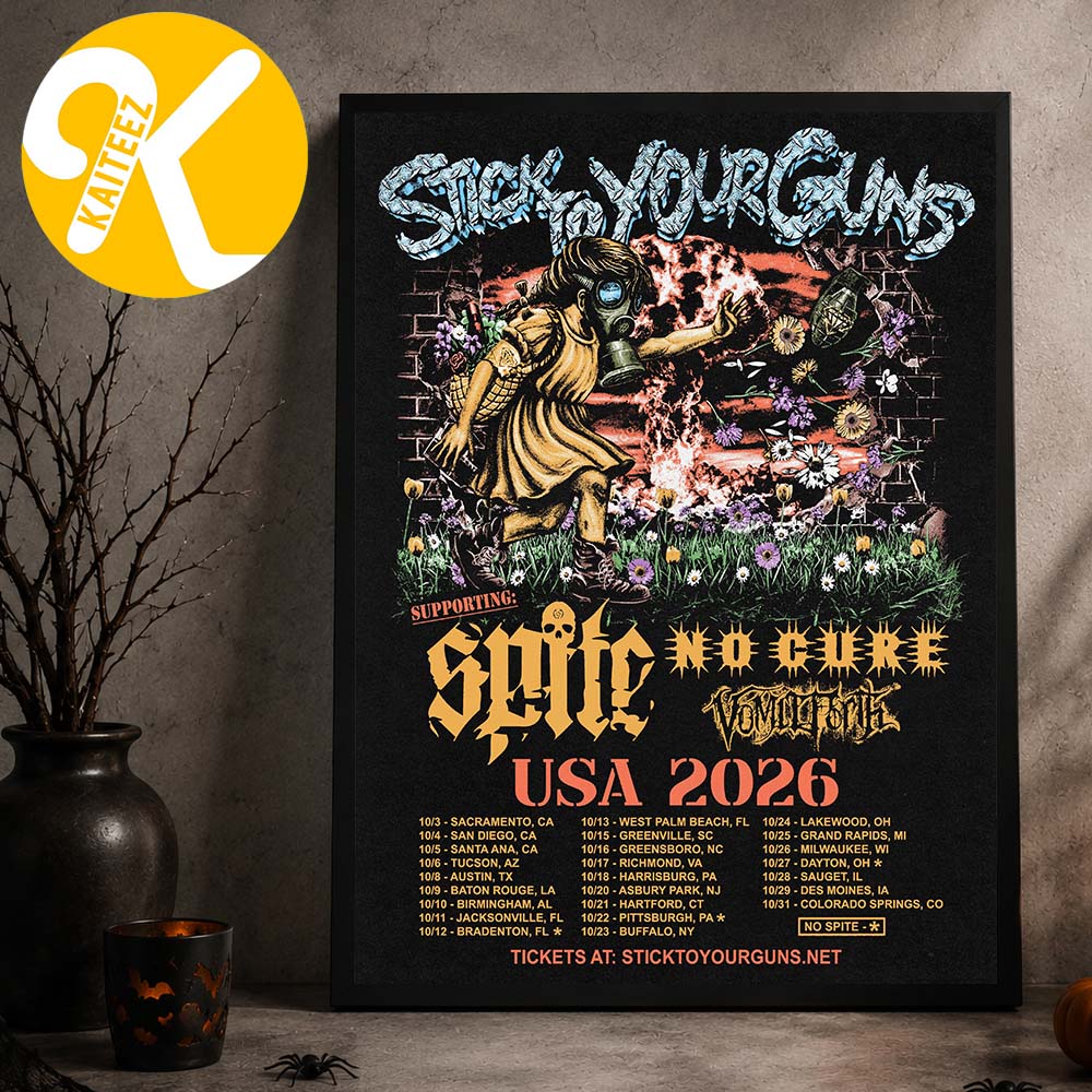 Stick To Your Guns USA 2026 Tour Dates Home Decor Poster Canvas Stick To Your Guns USA 2026 Tour Dates Home Decor Poster Canvas