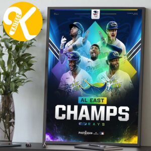 Tampa Bay Rays Are Your AL East Champions 2026 Home Decor Poster Canvas