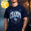 Tampa Bay Rays Merch 2026 AL East Division Champions Nike Run The East Unisex T-Shirt Tampa Bay Rays Merch 2026 AL East Division Champions Nike Run The East Unisex T-Shirt