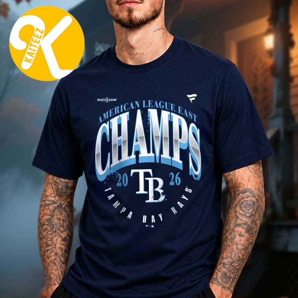 Tampa Bay Rays Merch 2026 AL East Division Champions Unisex T-Shirt Tampa Bay Rays Merch 2026 AL East Division Champions Unisex T-Shirt