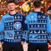 Tennessee Titans NFL Big Logo Knit Ugly Christmas Sweater
