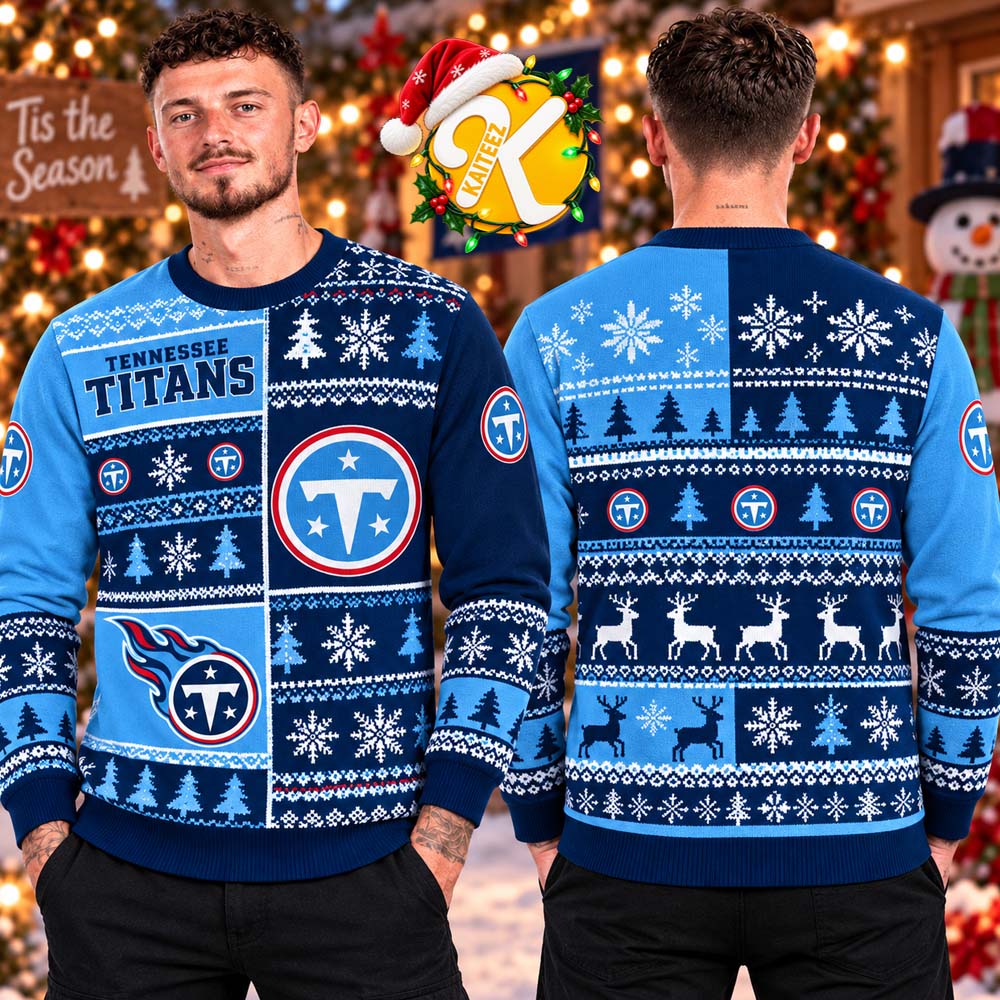 Tennessee Titans NFL Old And New Chapter Ugly Christmas Sweater Tennessee Titans NFL Old And New Chapter Ugly Christmas Sweater