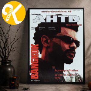 The Weeknd Bangkok AHTD Exclusive Poster At Rajamangala Stadium In Bangkok On October 11 12 23 2026 Home Decor Poster Canvas
