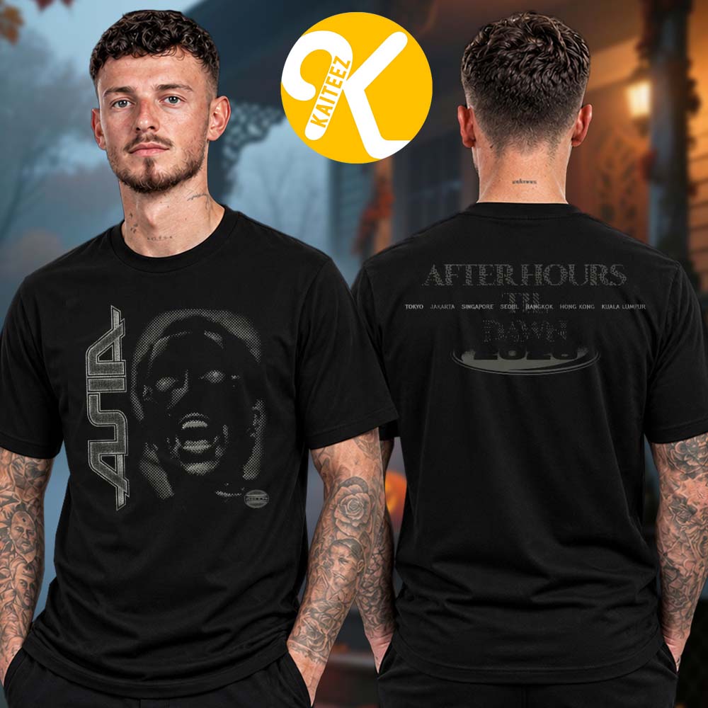 The Weeknd Merch AHTD Asia Tour 2026 Mask Two Sided Unisex T-Shirt The Weeknd Merch AHTD Asia Tour 2026 Mask Two Sided Unisex T-Shirt