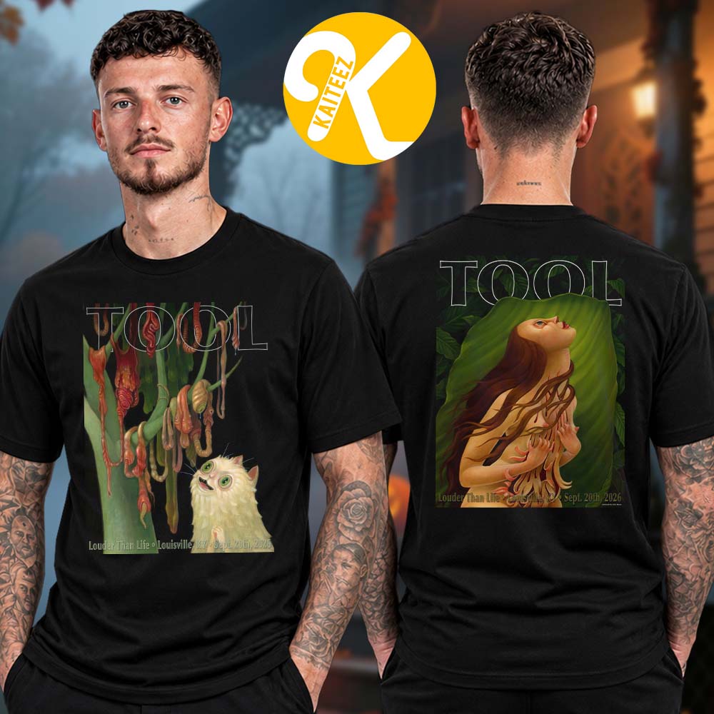 Tool Band Louder Than Life Exclusive Poster Two Version In Louisville KY On September 20 2026 Two Sided Unisex T-Shirt Tool Band Louder Than Life Exclusive Poster Two Version In Louisville KY On September 20 2026 Two Sided Unisex T-Shirt