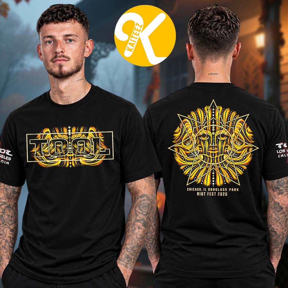 Tool Band Merch Riot Fest 2026 Exclusive Event Tee Golden Sun Unisex T-Shirt Tool Band Merch Riot Fest 2026 Exclusive Event Tee Golden Sun Unisex T-Shirt