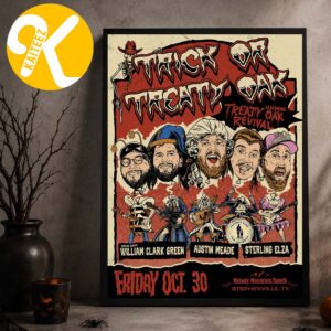 Treaty Oak Revival Trick Or Treaty Oak At Melody Mountain Ranch In Stephenville TX On October 30 2026 Home Decor Poster Canvas