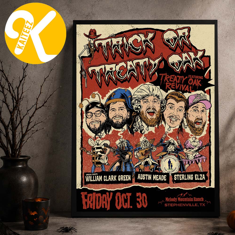 Treaty Oak Revival Trick Or Treaty Oak At Melody Mountain Ranch In Stephenville TX On October 30 2026 Home Decor Poster Canvas Treaty Oak Revival Trick Or Treaty Oak At Melody Mountain Ranch In Stephenville TX On October 30 2026 Home Decor Poster Canvas