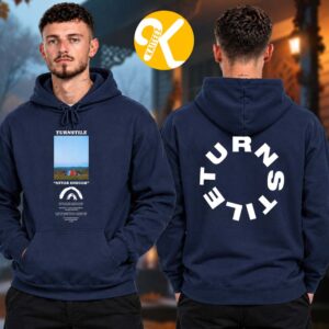 Turnstile Merch The Never Enough Tour 2026 Never Enough Stage Navy Unisex Hoodie
