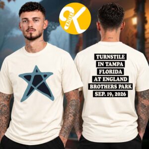Turnstile Tampa FL Exclusive Event Tee At England Brothers Park In Tampa FL On September 19 2026 Two Sided Unisex T-Shirt