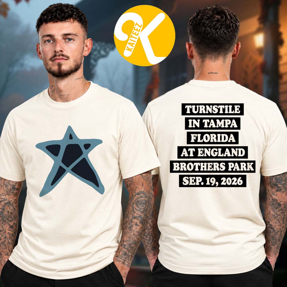 Turnstile Tampa FL Exclusive Event Tee At England Brothers Park In Tampa FL On September 19 2026 Two Sided Unisex T-Shirt Turnstile Tampa FL Exclusive Event Tee At England Brothers Park In Tampa FL On September 19 2026 Two Sided Unisex T-Shirt