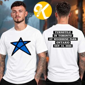 Turnstile Toronto ON Canada Exclusive Event Tee At Woodbine Park In Toronto ON On September 14 2026 Two Sided Unisex T-Shirt