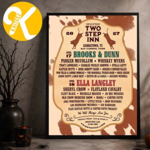 Two Step Inn Festival 2027 In Georgetown TX On April 17 18 2027 Line Up Home Decor Poster Canvas