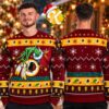 Washington Commanders NFL Christmas Grinch Knitted Sweater
