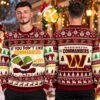 Washington Commanders NFL Logo Ugly Sweater