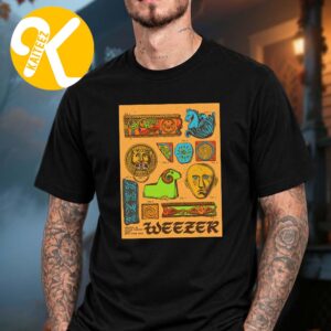 Weezer Detroit MI Event Poster At Little Caesars Arena In Detroit MI On September 23 2026 Unisex T-Shirt
