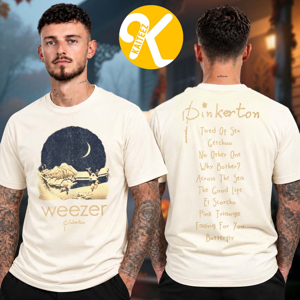 Weezer Merch Pinkerton Starry Two Sided Unisex T-Shirt Weezer Merch Pinkerton Starry Two Sided Unisex T-Shirt