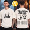 Weezer Merch The Gathering North America Tour 2026 Logo Tour Dates Gold Unisex Hoodie Weezer Merch The Gathering North America Tour 2026 Logo Tour Dates Gold Unisex Hoodie