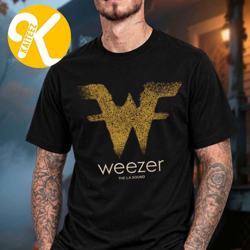 Weezer Merch The LA Sound Gold Logo Unisex T-Shirt Weezer Merch The LA Sound Gold Logo Unisex T-Shirt