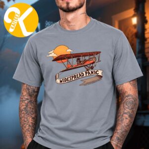 Widespread Panic Merch Wilmington NC Biplane Unisex T-Shirt
