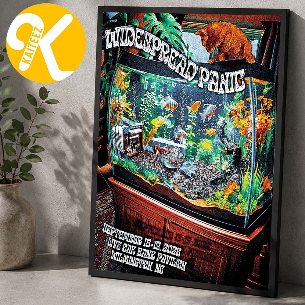 Widespread Panic Wilmington NC Event Poster Live At Oak Bank Pavilion In Wilmington NC On September 18 19 2026 Home Decor Poster Canvas Widespread Panic Wilmington NC Event Poster Live At Oak Bank Pavilion In Wilmington NC On September 18 19 2026 Home Decor Poster Canvas