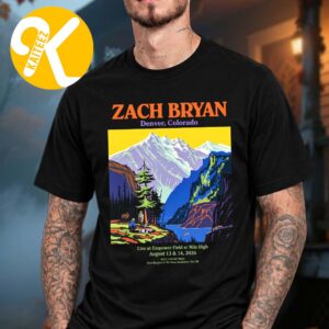 Zach Bryan Denver CO Exclusive Event Poster At Empower Field At Mile High In Denver CO On August 13 14 2026 Unisex T-Shirt