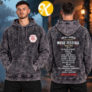 iHeartRadio Music Festival Vegas 2026 Merch Poker Chip Line Up Washed Unisex Hoodie