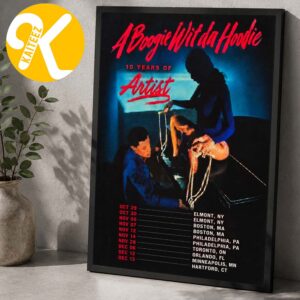 A Boogie Wit Da Hoodie Event Poster 10 Years Of Artist Tour 2026 Tour Dates Home Decor Poster Canvas