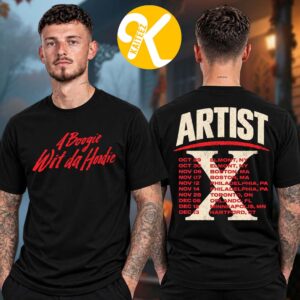 A Boogie Wit Da Hoodie Merch 10 Years Of Artist Tour 2026 Logo Tour Dates Two Sided Unisex T-Shirt