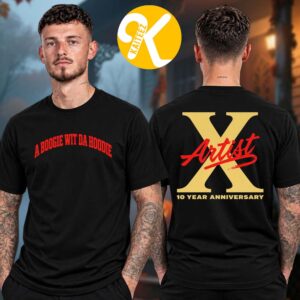A Boogie Wit Da Hoodie Merch 10 Years Of Artist Tour 2026 Logo Two Sided Unisex T-Shirt