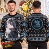 Mr Bean Confused Face GTA Meme Cream Ugly Christmas Sweater