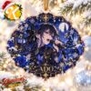 Ado Gothic Blue Rose Christmas Ornament Ado Gothic Blue Rose Christmas Ornament