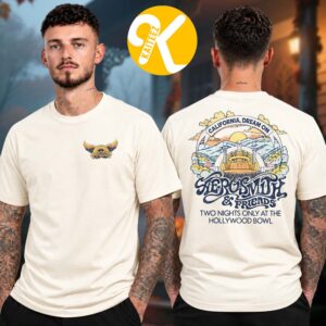Aerosmith Merch Two Night Only At The Hollywood Bowl In Los Angeles CA On October 29 And November 1 2026 California Dream On Two Sided Unisex T-Shirt