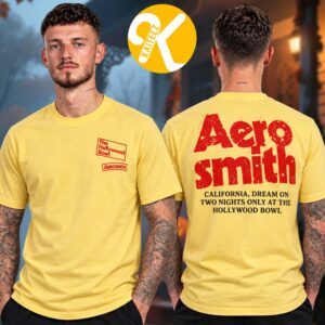 Aerosmith Merch Two Night Only At The Hollywood Bowl In Los Angeles CA On October 29 And November 1 2026 Daisy Two Sided Unisex T-Shirt