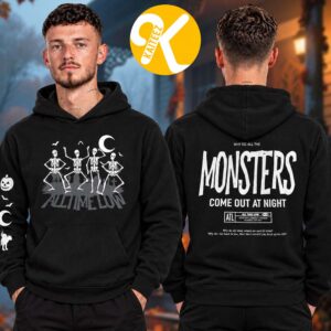 All Time Low Merch Halloween Collection Skeleton Monsters Unisex Hoodie