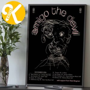 Amigo The Devil December 2026 Tour Dates Home Decor Poster Canvas