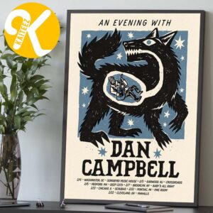 An Evening With Dan Campbell Spring Tour 2027 Tour Dates Home Decor Poster Canvas