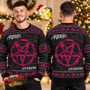 Anthrax Anthems Album Cover Ugly Christmas Sweater